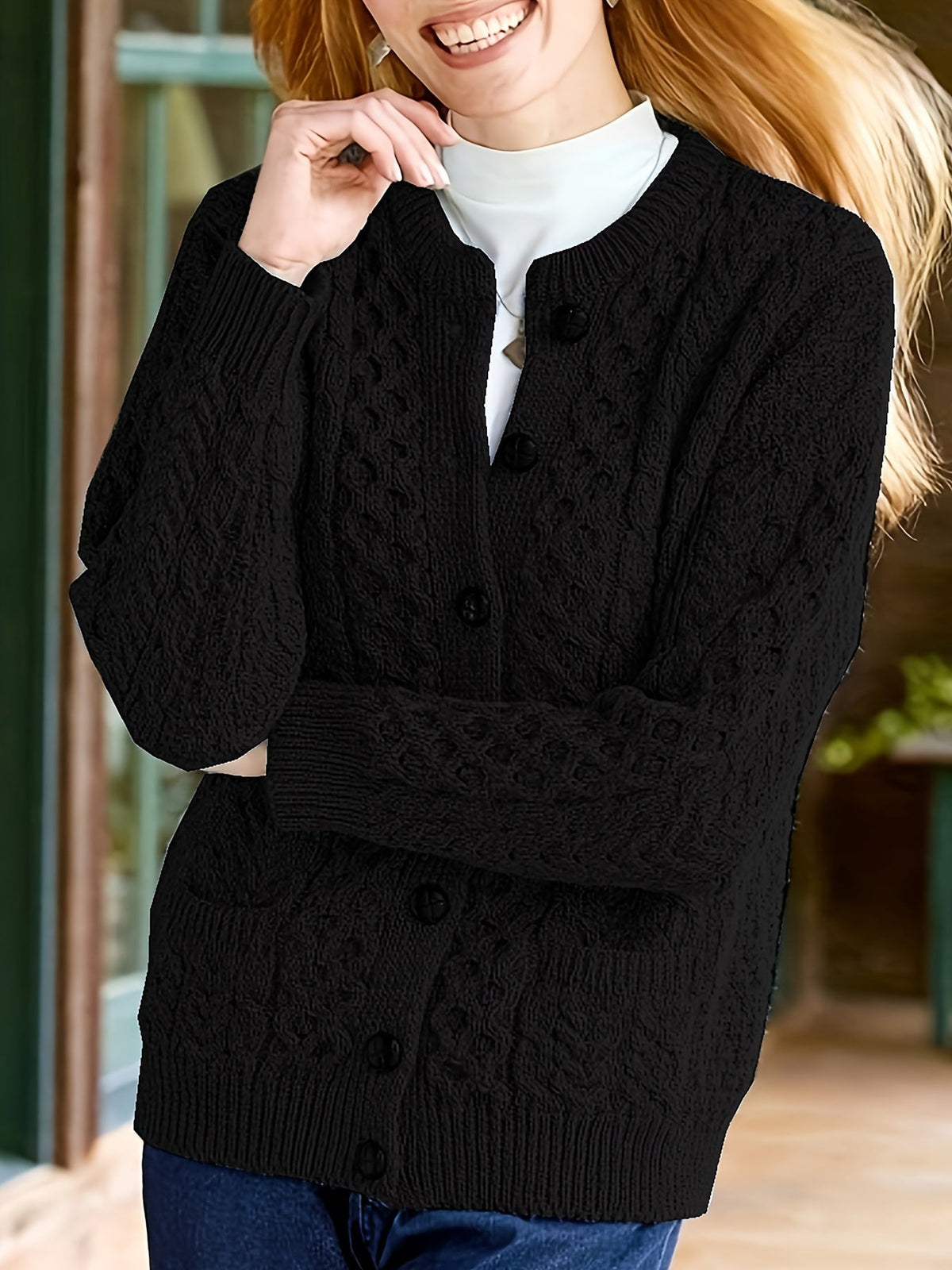Women's Button Front Knit Cardigan