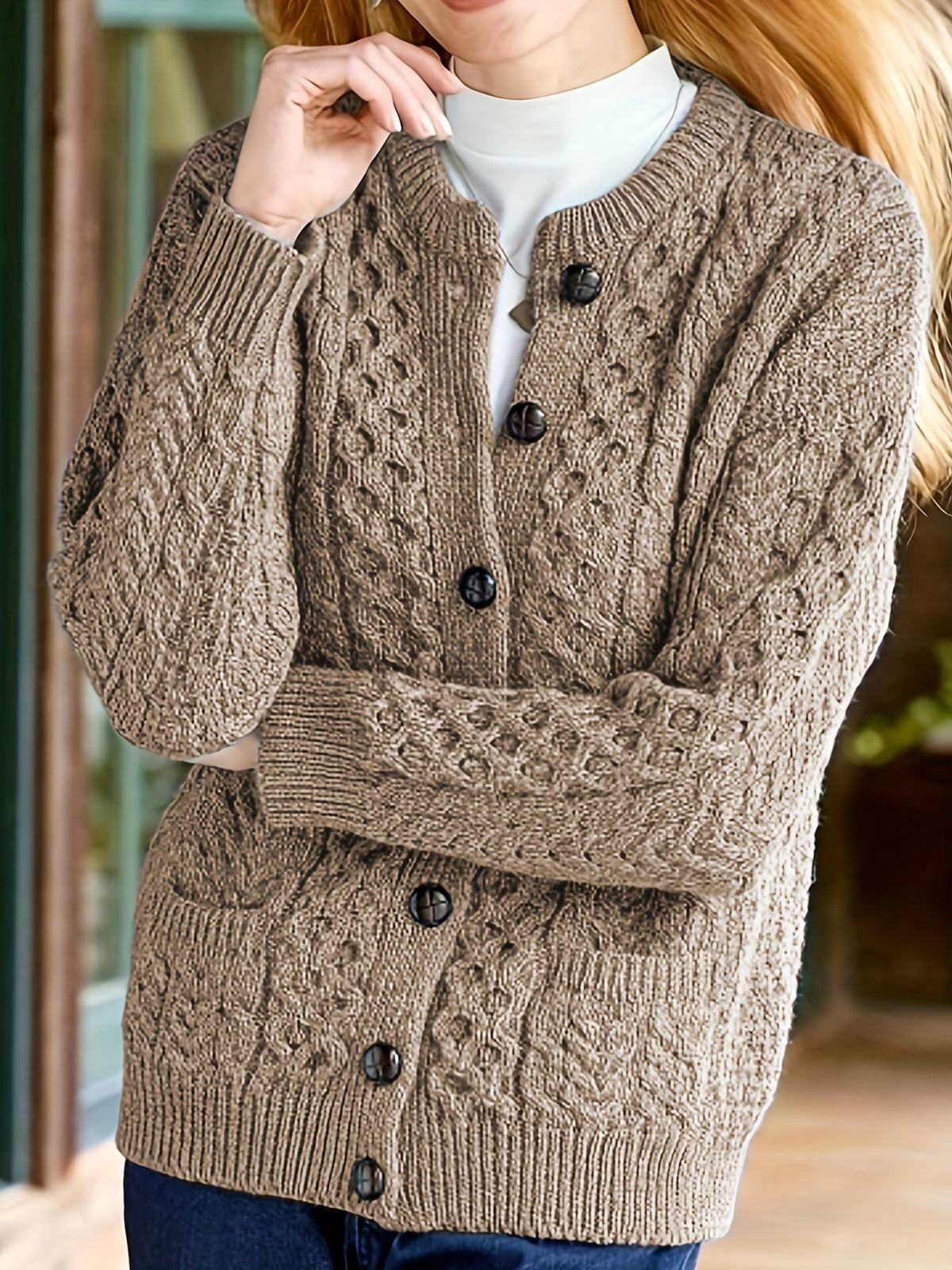 Women's Button Front Knit Cardigan