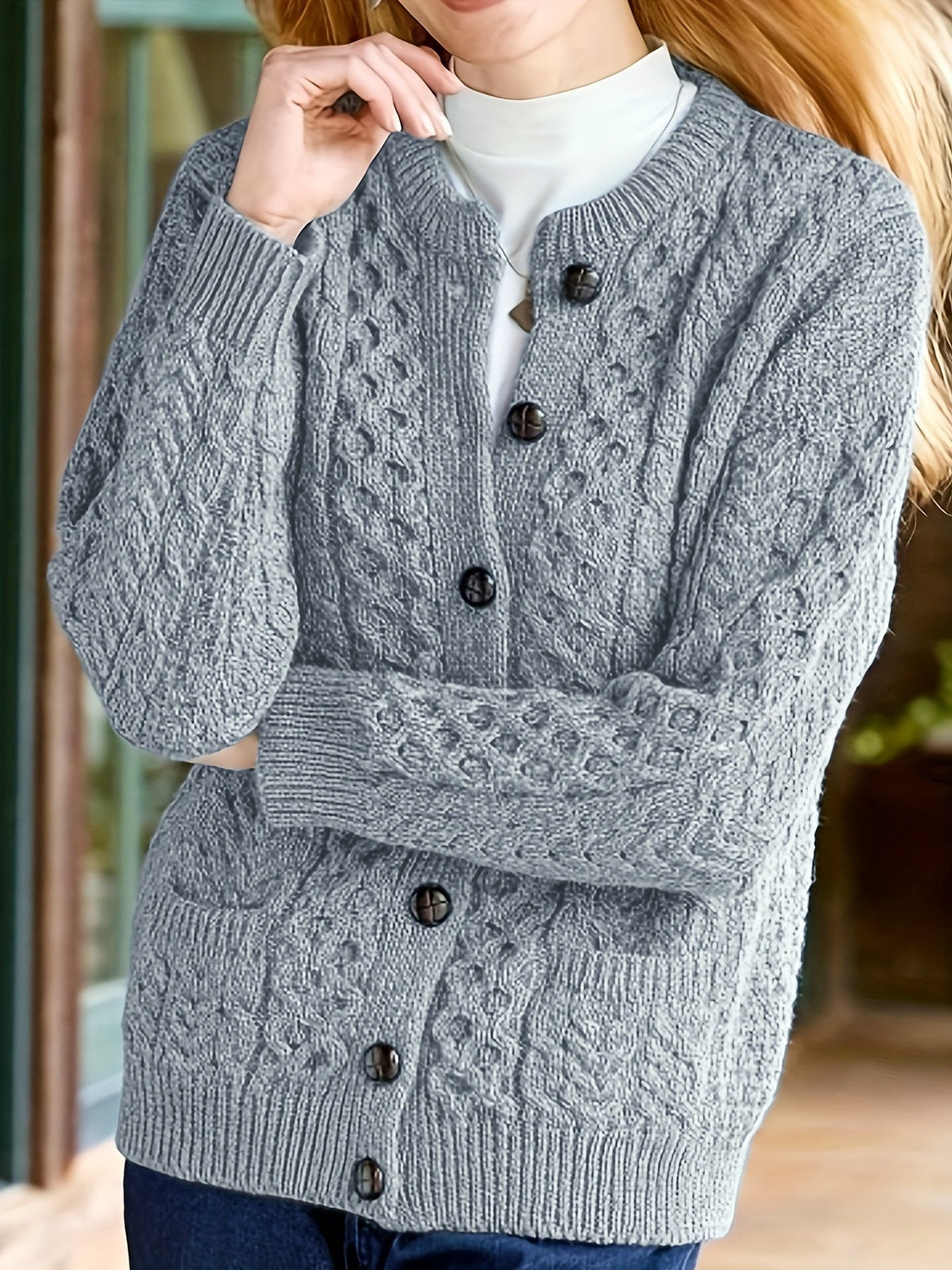 Women's Button Front Knit Cardigan