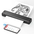 Tragbarer A4-Thermodrucker mit Bluetooth und tintenlosem Druck