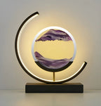 LED-Tischlampe mit Sandkunst