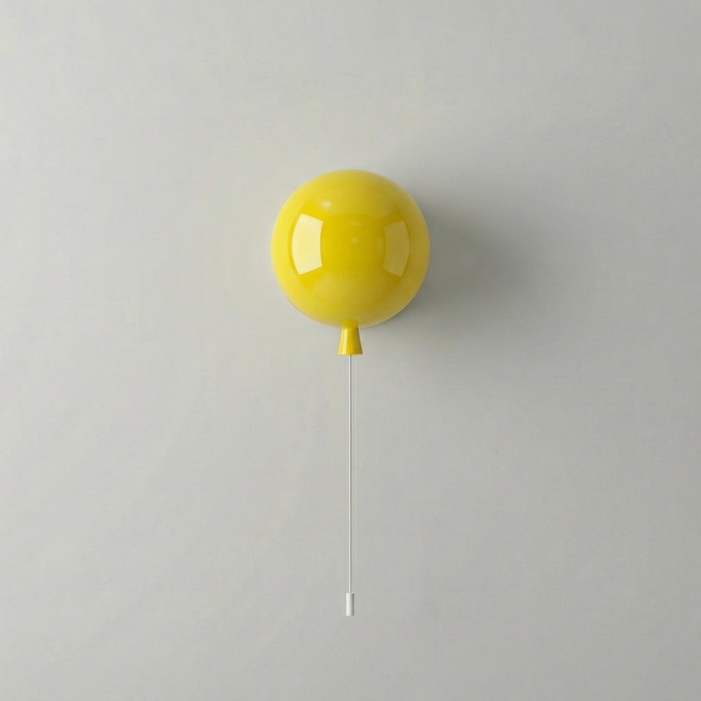 Plafonnier ballon avec cordon de tirage
