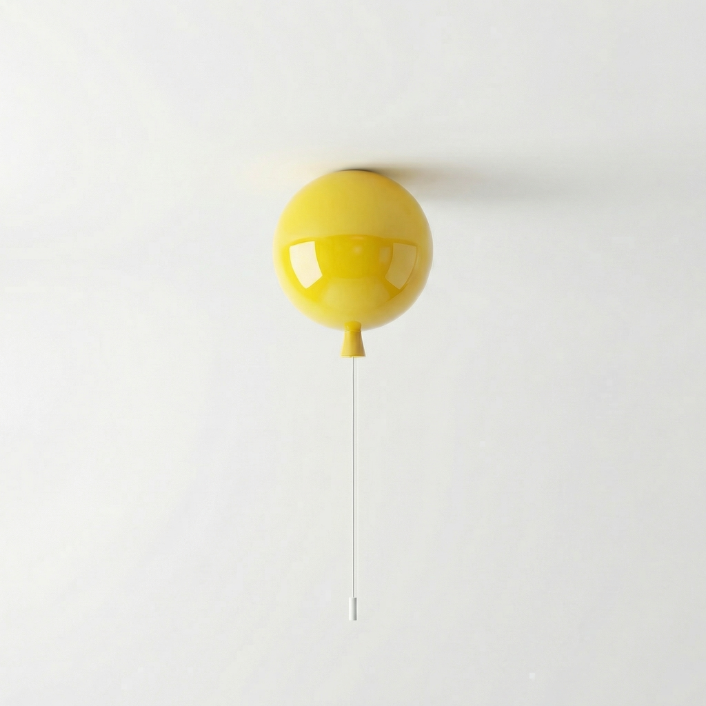 Plafonnier ballon avec cordon de tirage