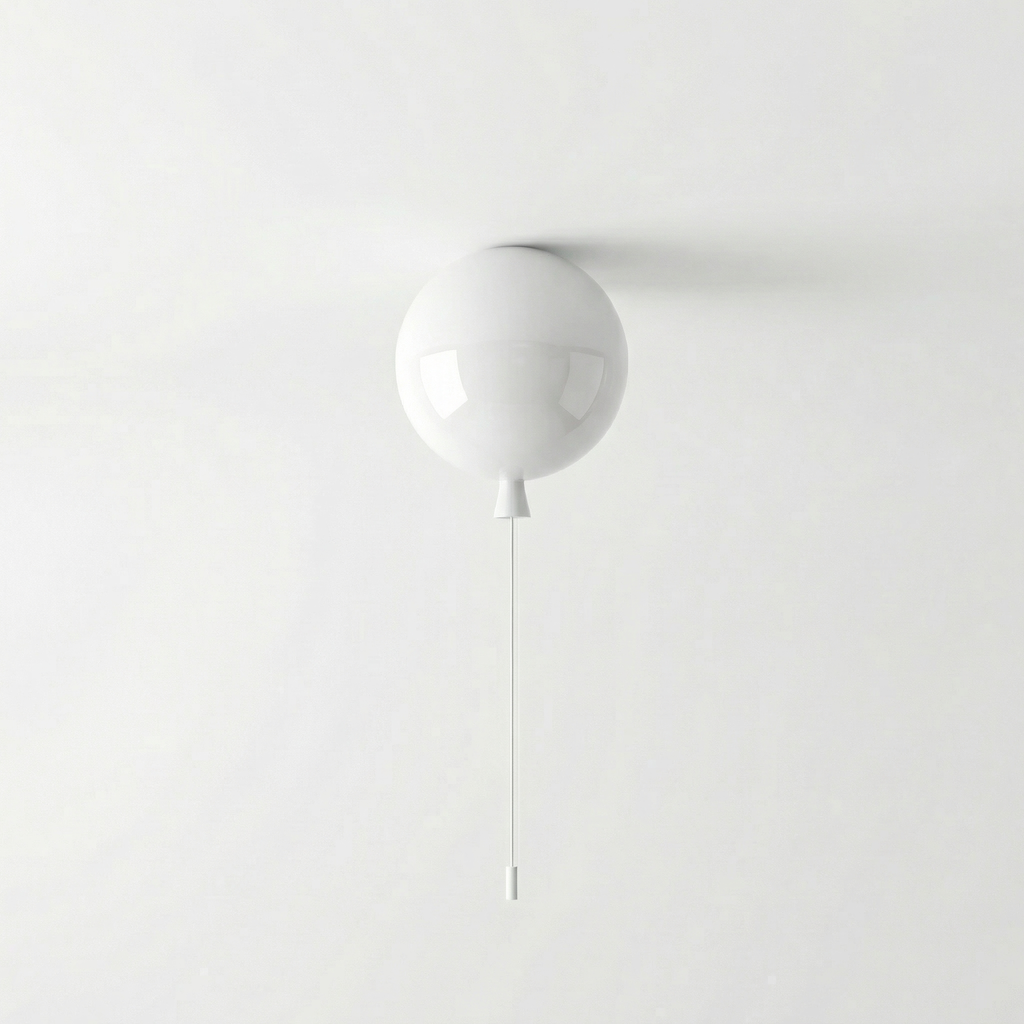 Plafonnier ballon avec cordon de tirage