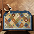 Herz-Patchwork-Eingangsteppich