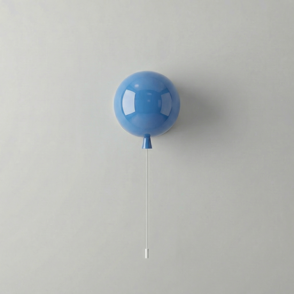 Plafonnier ballon avec cordon de tirage