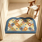 Herz-Patchwork-Eingangsteppich