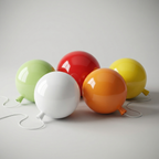 Plafonnier ballon avec cordon de tirage