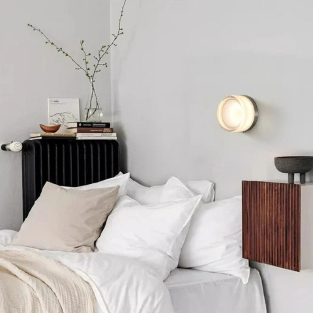 Aplique de pared LED moderno empotrado con luz ambiental suave
