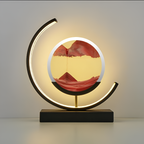 LED-Tischlampe mit Sandkunst
