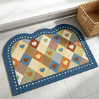 Herz-Patchwork-Eingangsteppich