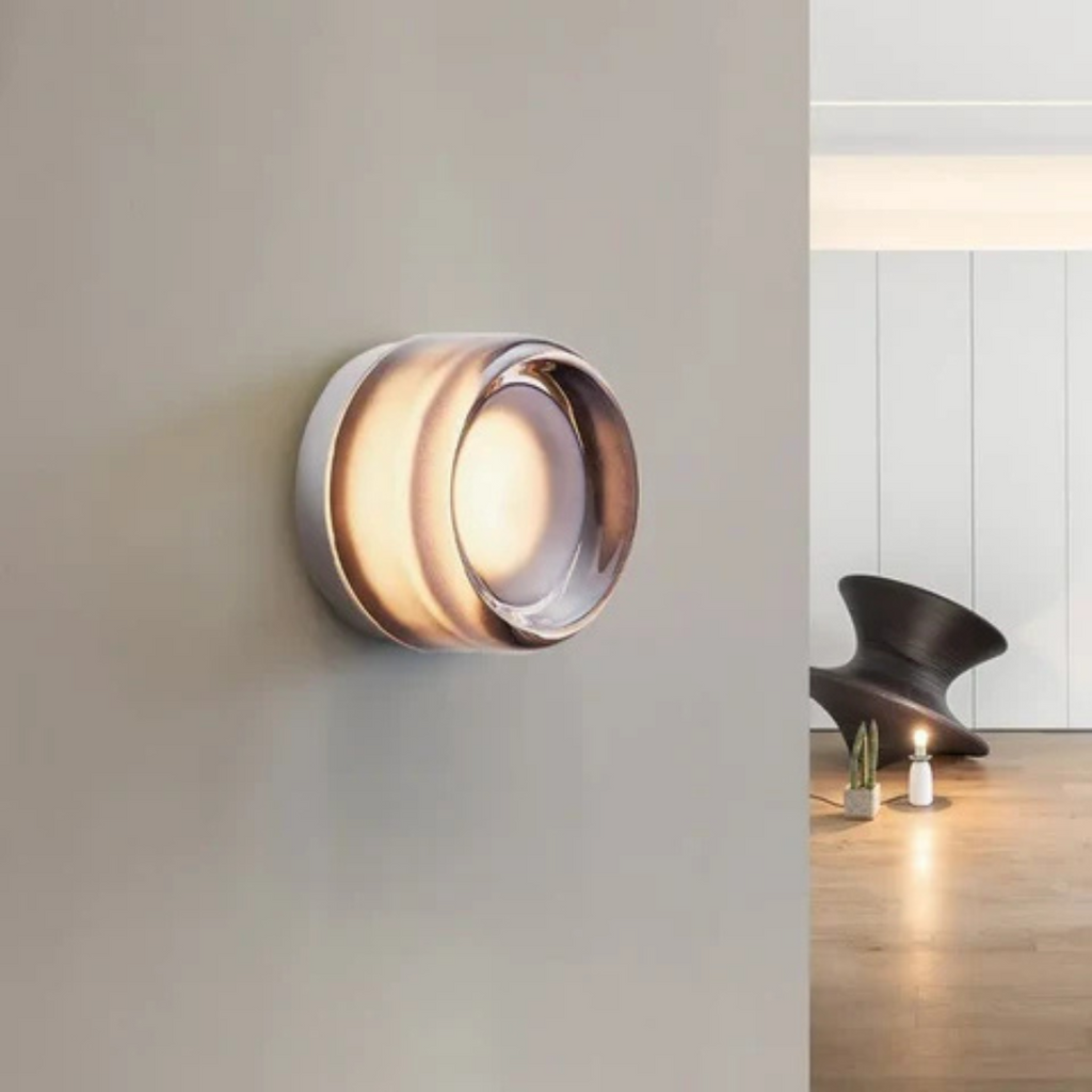 Aplique de pared LED moderno empotrado con luz ambiental suave