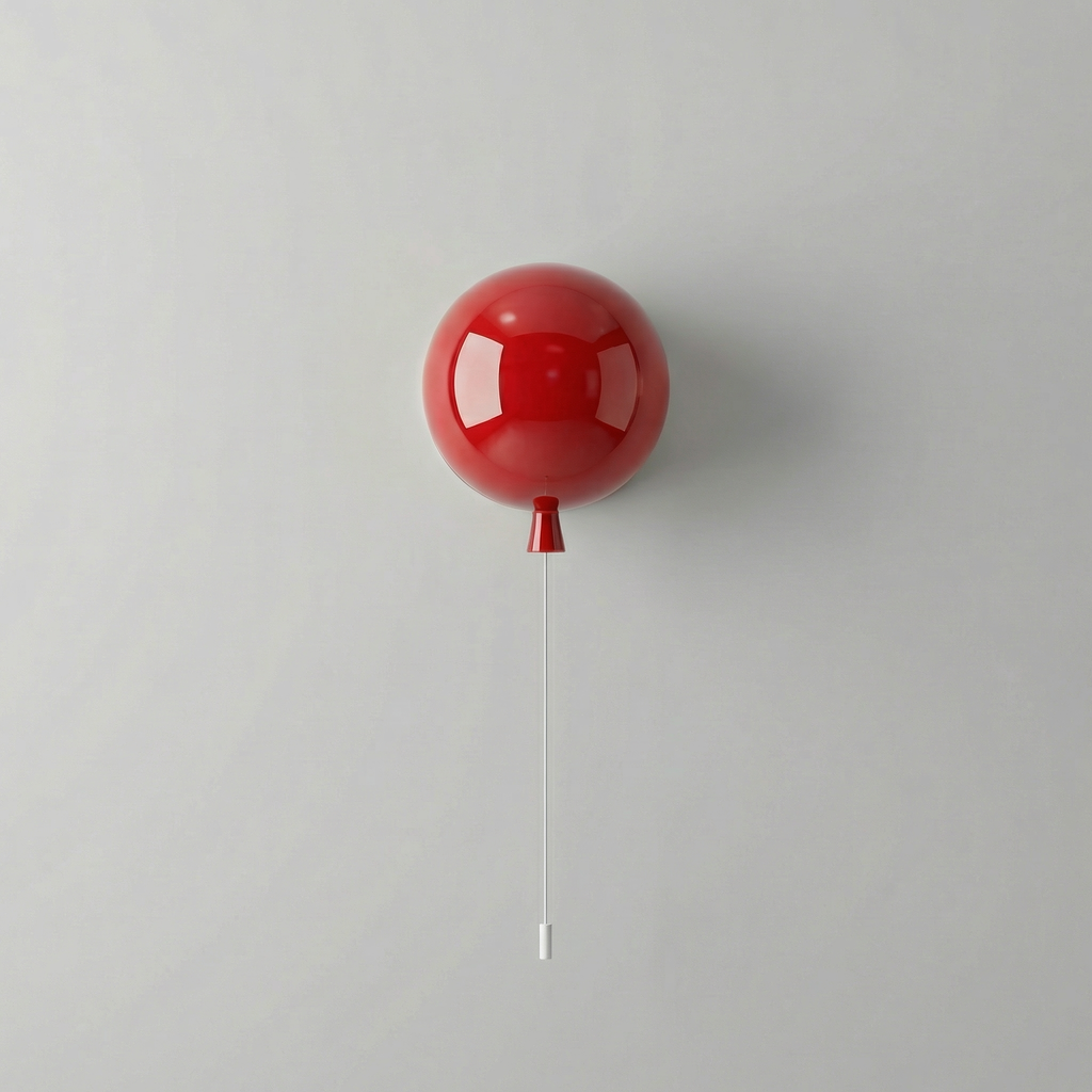 Plafonnier ballon avec cordon de tirage