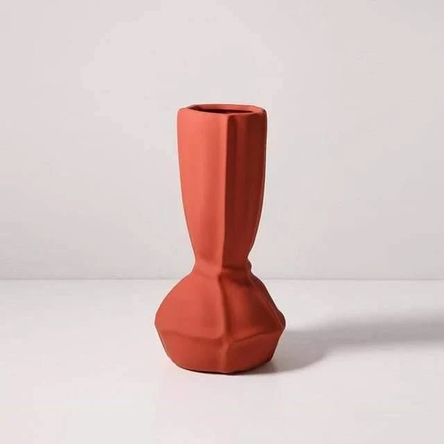 Håndlavet keramisk vase med tekstur
