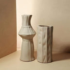Håndlavet keramisk vase med tekstur