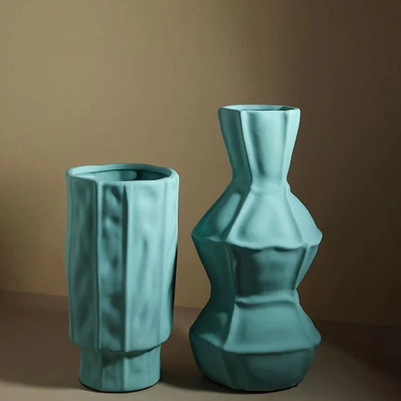 Håndlavet keramisk vase med tekstur