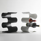 Sculptural Metal Wine Bottle Holder