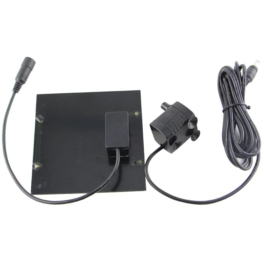 Solar-Powered Fountain Pump with 4 Interchangeable Nozzles