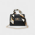 Borsa a tracolla da donna con manico a foulard