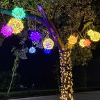 Guirlande lumineuse à boules tressées