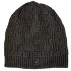 Bonnet tricoté chauffant rechargeable