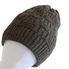 Bonnet tricoté chauffant rechargeable