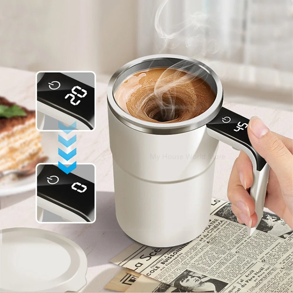 Tasse à café rechargeable à mélange automatique