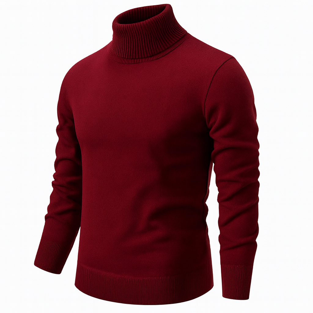 Men’s Classic Turtleneck Pullover Sweater
