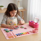 Set creativo per dipingere con tappetino in silicone