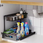 Organiseur de rangement multi-niveaux sous évier