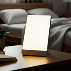 Lysterapi-lampe mod vinterdepression med 10.000 lux, justerbar lysstyrke og timer
