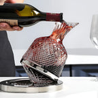 Crystal Glass Rotating Decanter