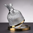 Crystal Glass Rotating Decanter