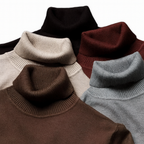 Pull classique à col roulé pour homme