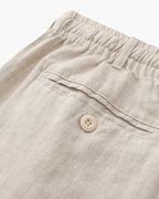 Men's Linen Blend Shorts with Relaxed Fit for Summer Comfort
