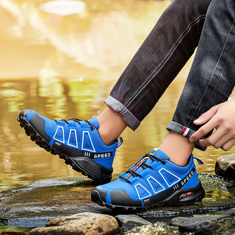 Zapatos de senderismo ligeros unisex con suela antideslizante y diseño transpirable