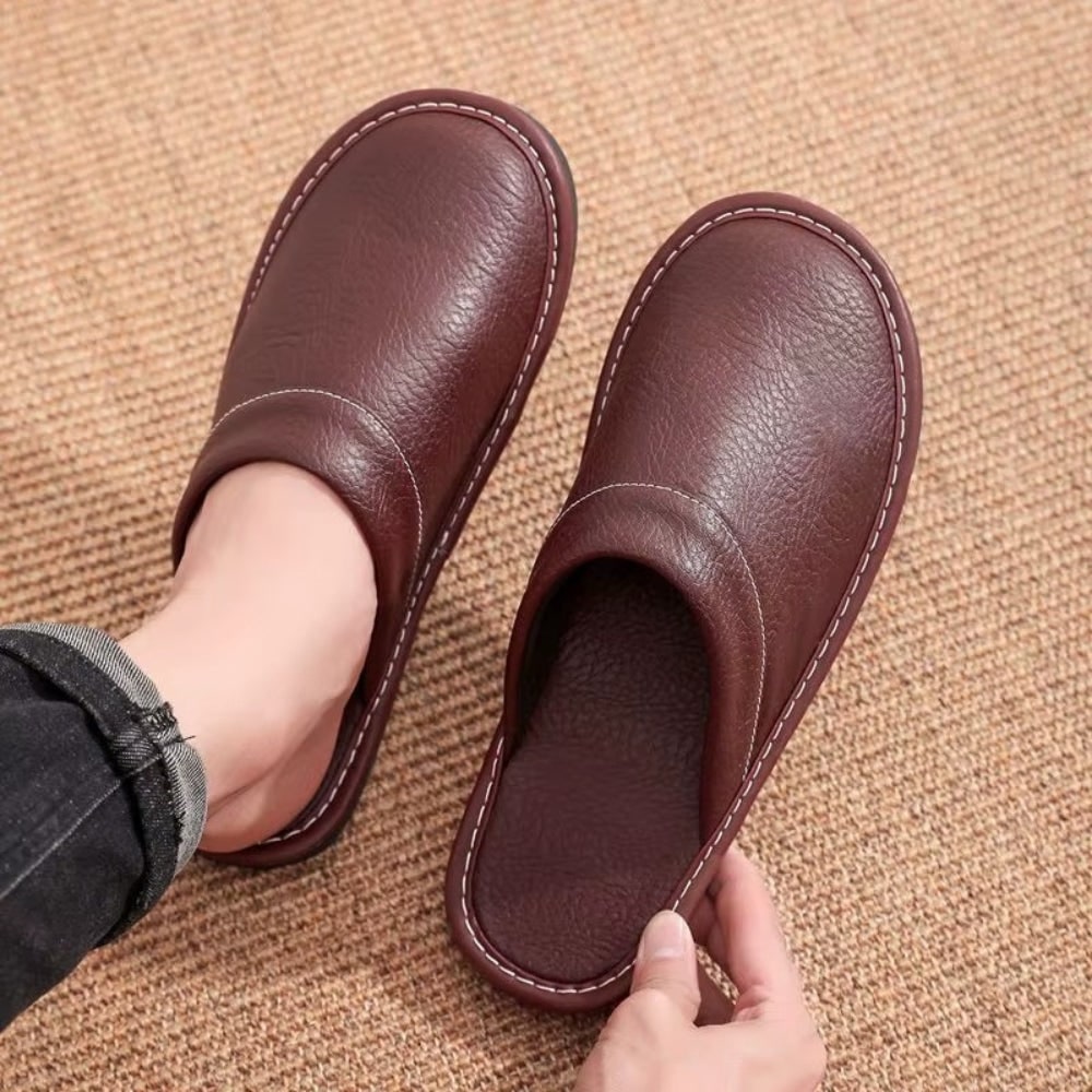 Pantofole da interno antiscivolo con texture