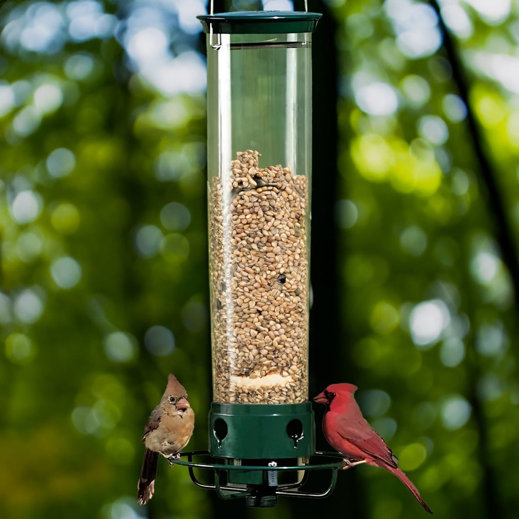 Squirrel Resistant Spinning Perch Hanging Bird Feeder