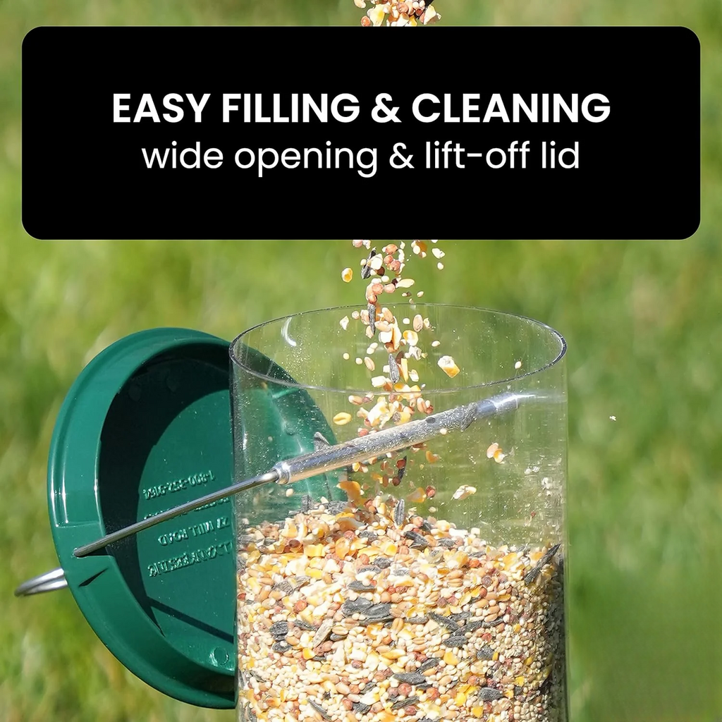Squirrel Resistant Spinning Perch Hanging Bird Feeder