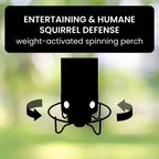 Squirrel Resistant Spinning Perch Hanging Bird Feeder