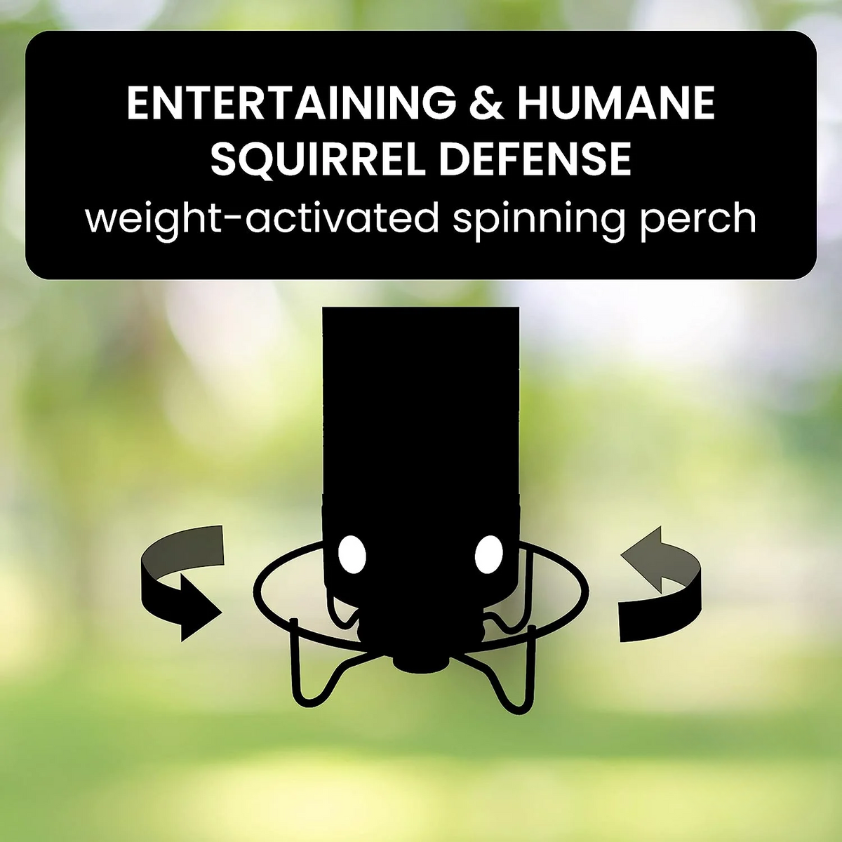 Squirrel Resistant Spinning Perch Hanging Bird Feeder
