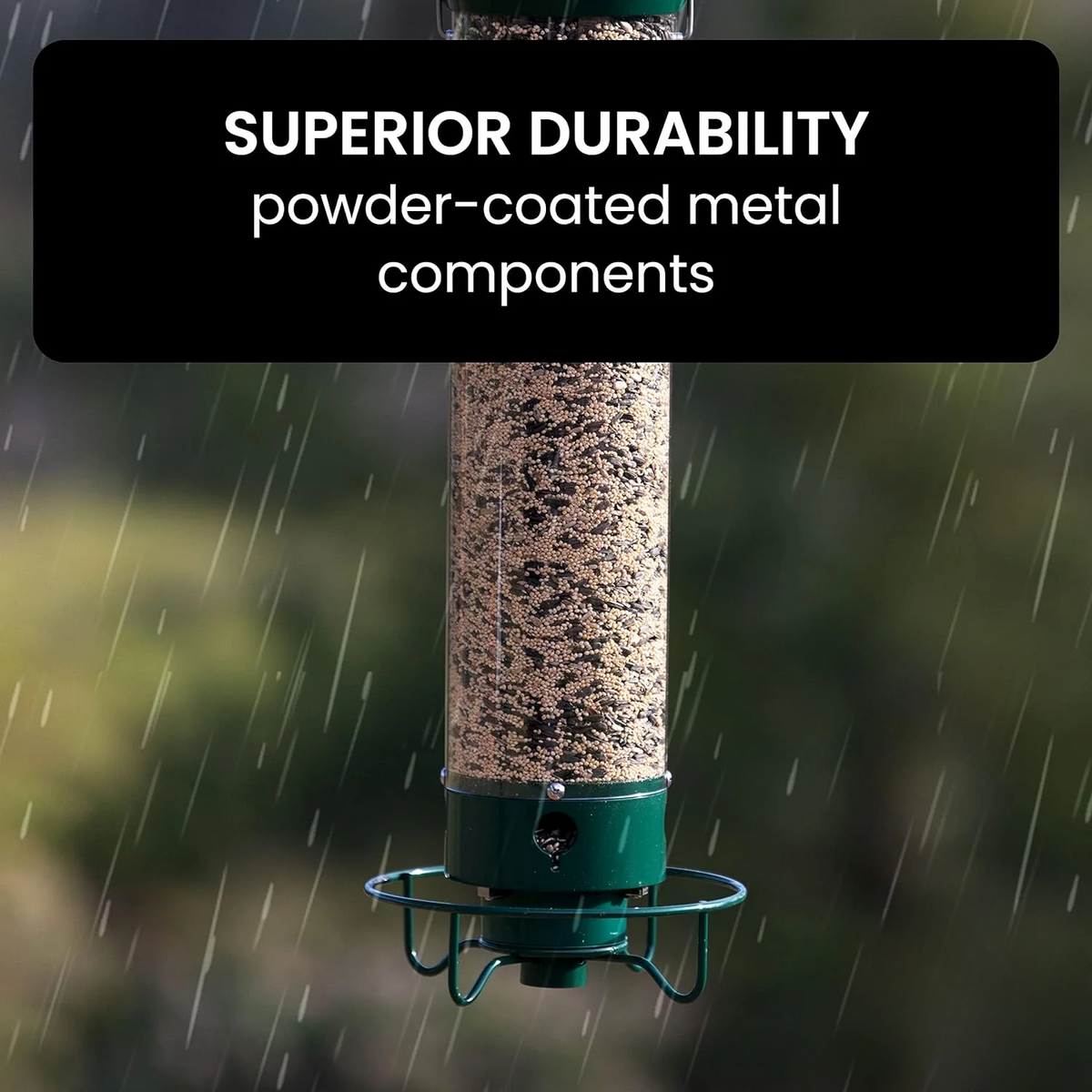 Squirrel Resistant Spinning Perch Hanging Bird Feeder