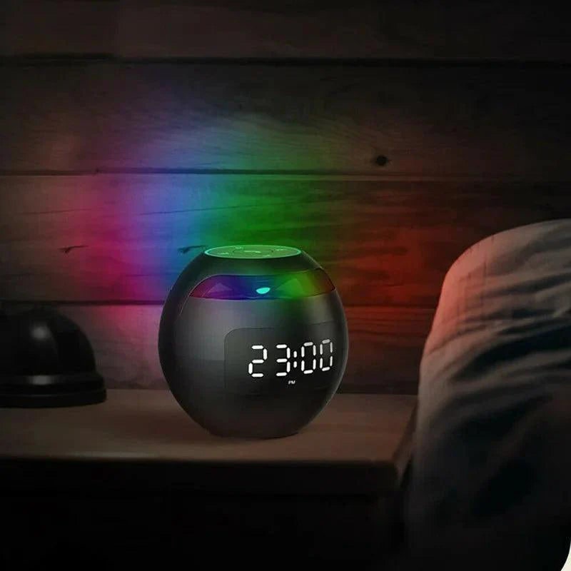 Despertador con lámpara de amanecer e iluminación RGB