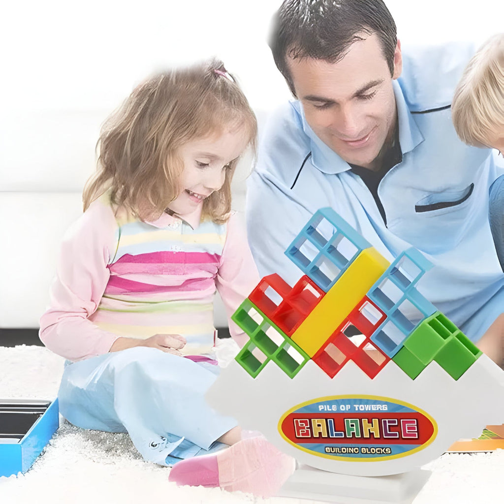 Gra zręcznościowa dla dzieci z układaniem klocków równoważnych
