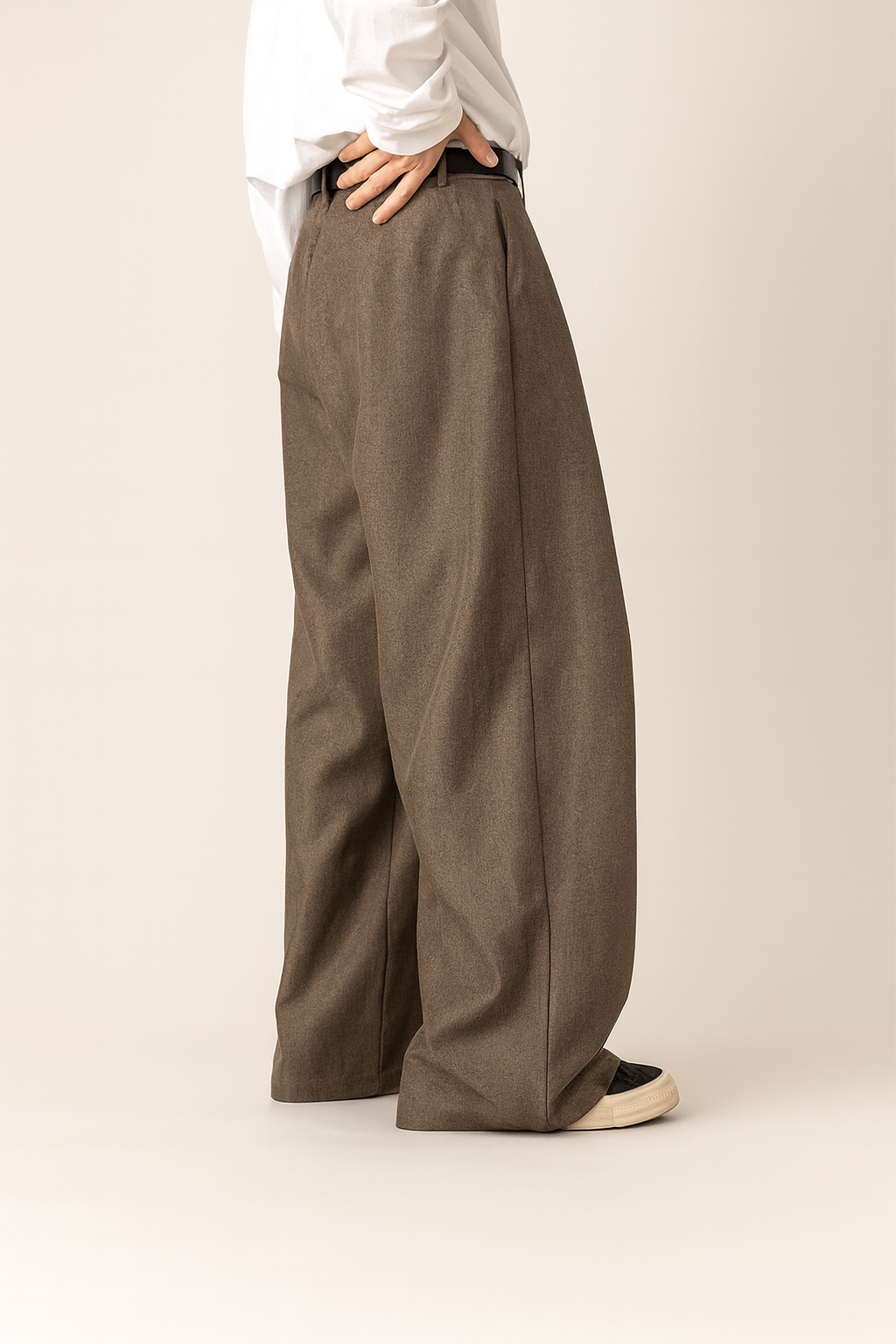 Men’s Pleated Wide Leg Trousers