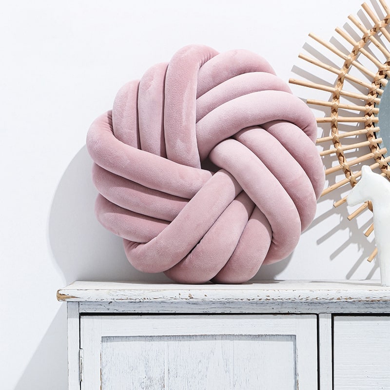 Knotted Ball Decorative Throw Pillow