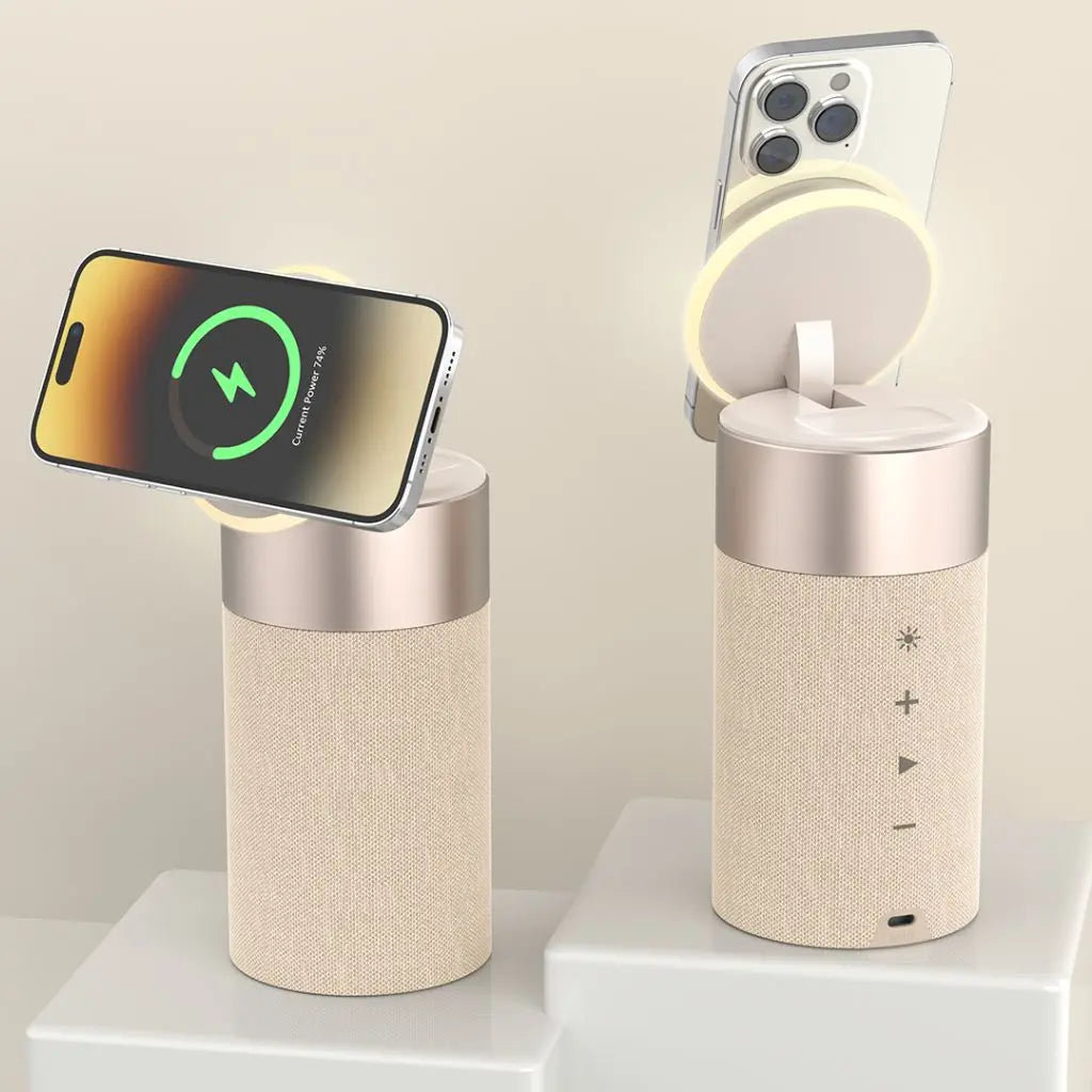 Altavoz Bluetooth PowerAudio con cargador inalámbrico magnético