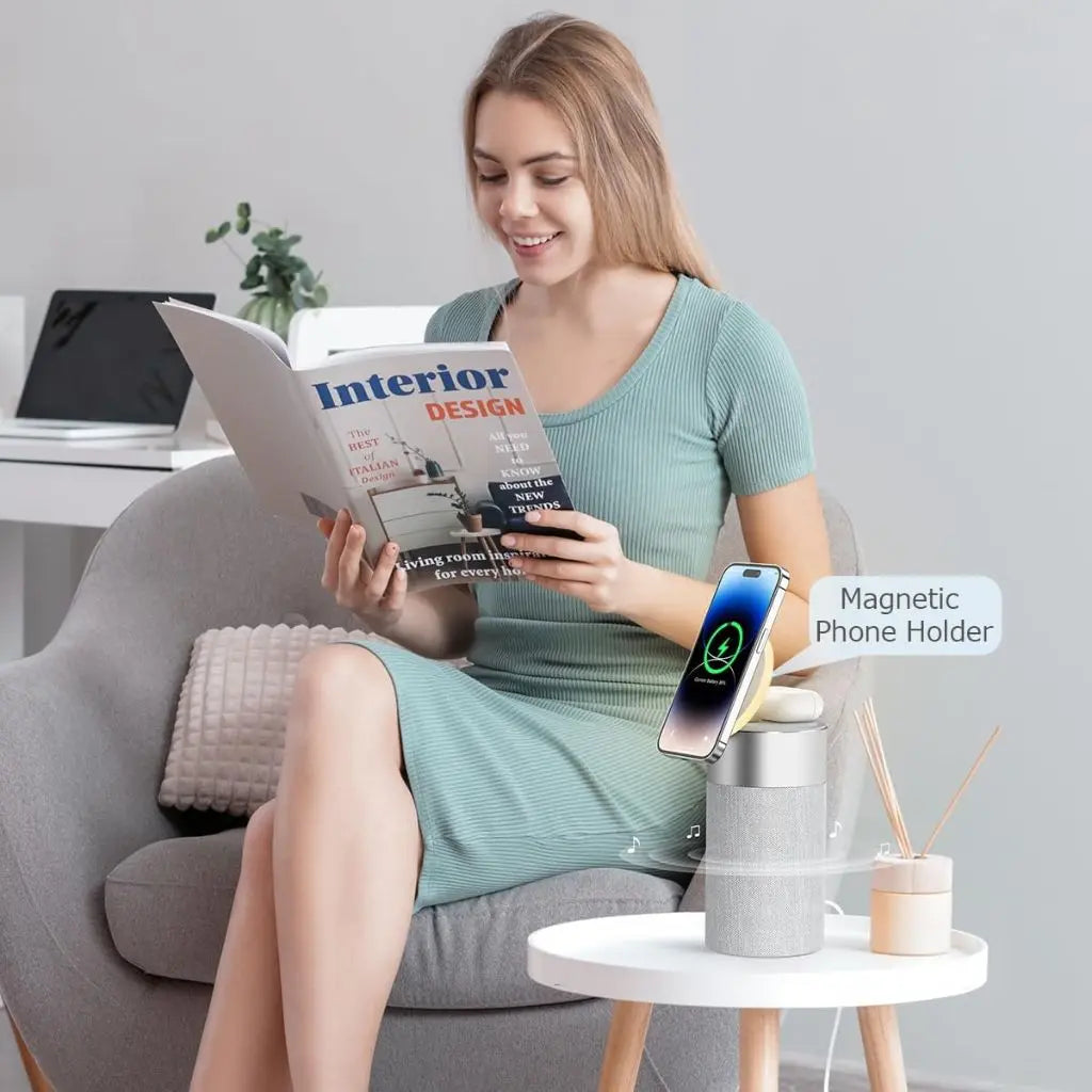 Altavoz Bluetooth PowerAudio con cargador inalámbrico magnético