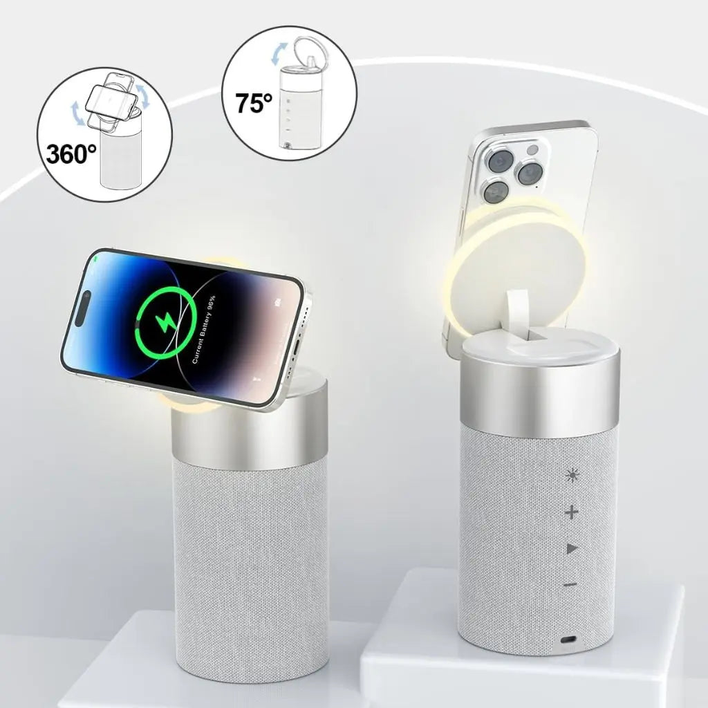 Altavoz Bluetooth PowerAudio con cargador inalámbrico magnético