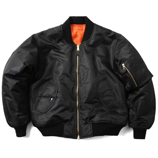 Men's Classic Zip-Up Bomber Jacket